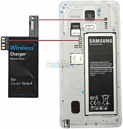 Qi Wireless Charging Charger Pad with Qi Wireless Charger Charging Receiver Kit (For Smartphone Without Qi Device） (Qi wireless charger & reciver for samsung note3)