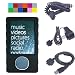 (4 in 1 Microsoft Zune 80g Accessories) Silicone Skin for Microsoft Zune 80 Gb Digital Media Player Black (2nd Generation) + Armband + Car Charger Cigarette Lighter Adapter Suitable for Microsoft Zune + Power Travel / Home Charger Power Adapter for Microsoft Zune Charges + USB Data Sync Cable for Microsoft Zune