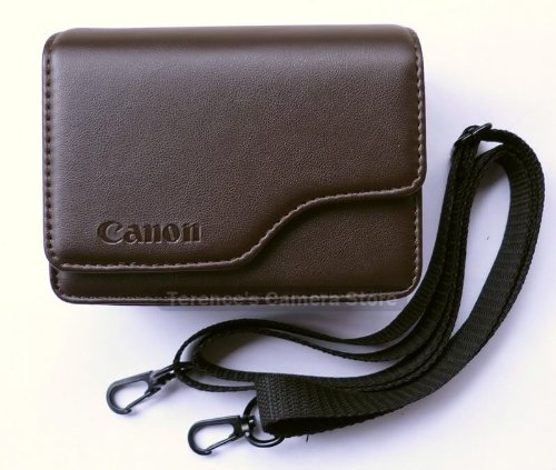 Leather Case for Canon PowerShot G12 G11 G9 G10 SX120 SX110 (DARK BROWN)