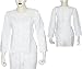 Lady Shirts Cotton Long Sleeve Top Blouse Chikan Embroidery Size XS (ctop394)