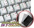 THAI-ENGLISH NON-TRANSPARENT KEYBOARD STICKER ON WHITE BACKGROUND