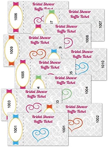 Bridal Shower Raffle Tickets - Funsational Game