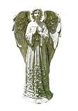 Napco Praying Flower Angel Garden Statue, 16-3/4-Inch Tall