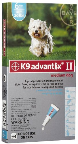K9 Advantix Flea Control For Dogs, 11-20 lbs Teal, 6 Month