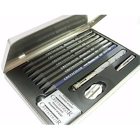 Cretacolor Monolith Box- Woodless Graphite Pencil Drawing Set