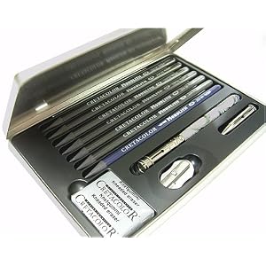 Cretacolor-Monolith-Box-Woodless-Graphite-Pencil-Drawing-Set