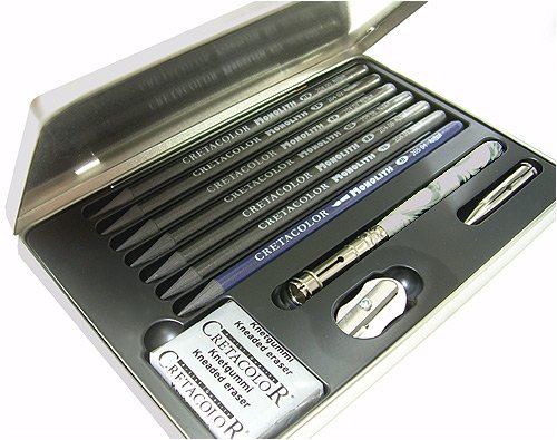 Cretacolor Monolith Box- Woodless Graphite Pencil Drawing Set