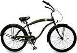 Greenline Bicycles Premium Men 26 3-Speed Deluxe Beach Cruiser Bike