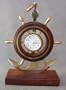 Nautical Clock- Brass and Wood