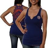 MLB Touch by Alyssa Milano New York Mets Ladies Cut Away Premium Tank Top - Royal Blue (Small)