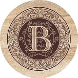 THIRSTYSTONE COASTER SET * MONOGRAMS * B
