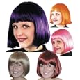 Halloween Costume Accessory Wigs Cindy Wig Purple, Pink, Blonde or Auburn Brown