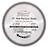 Freud LU89M016 16-Inch 114 Tooth Non-Ferrous Metal Cutting Saw Blade with 1-Inch Arbor