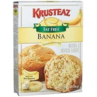 Krusteaz Banana Supreme Muffin Mix, Fat Free, 14-Ounce Boxes (Pack of 12)