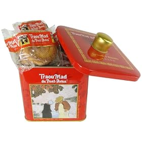 12 oz Red Tin Traou Mad Galettes de Pont Aven Butter Cookies