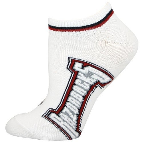 Arkansas Razorbacks White Ladies (529) 9-11 Ankle Socks