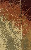 2' x 3' Rectangular Momeni IMPREIP-02LEF2030 Leaf Color Hand Tufted Indian Impressions Collection Rug