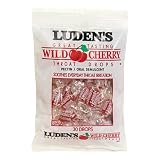 Luden's Throat Drops, Wild Cherry, 12 Boxes of 30 drops
