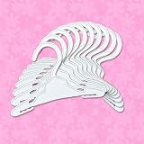 Doll Hangers Set of 10 Plastic Hangers, Fits 18 Inch American Girl Dolls Clothes