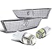 Infiniti G35 2Dr Coupe Clear Bumper Side Marker Lights+T10 LED Bulbs