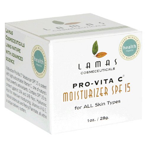 Lamas Beauty Moisturizer SPF 15, Pro-Vita C, for All Skin Types by Lamas Beauty