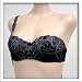  : Venus New Floral Black Convertible Strap Bra #8063 34A