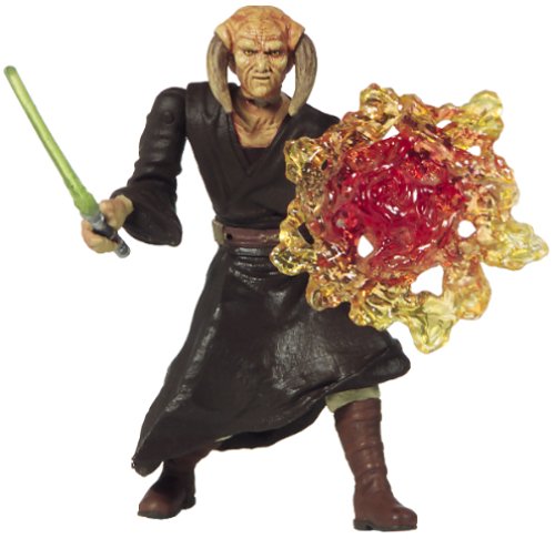 Star Wars - 2002 - Attack of the Clones - Saesee Tiin Figure - Jedi Master - With Lightsaber & Force energy - Mint - Collectible - (PR)