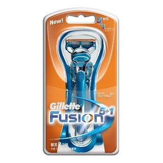 ジレットフュージョン5+1ホルダー 替刃2個付