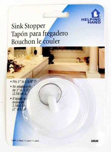Helping Hand 156117 Sink Stopper, White