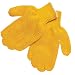 Memphis 9675 Honey Grip Yellow/Orange Cotton/Polyester String Knit Gloves with Clear PVC Grip in Distinctive Honeycomb Pattern, Size Large Sold by the Dozen Pairs