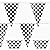 100 Ft Nascar Daytona Checkered Flag Banner Black White Pennant Party