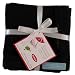 Kitchen & Housewares : Hemstitch Cocktail Napkins Set of 6 - Black