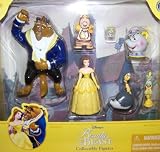 Disney Beauty (Belle) and the Beast Poseable Figurine Figure Set