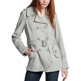 Hydraulic Juniors Sweatshirt Double Breasted Belted Peacoat