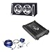 Lanzar Car Amplifer and Bass Box Package - HTG257 2000 Watt 2 Channel Mosfet Amplifier - VCHB212 Vector 2400 Watts Dual 12'' Slim Designed Bass Box Enclosure - AMPKIT4 Contaq 1800 Watt 4 Gauge Power Amp Kit