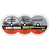 Black & Decker 77-778W 3 Blade Project Pack with 7-1/4-Inch 24 Tooth Combination Blade, 40 Tooth Combination Blade, and 40 Tooth Paneling and Plywood Blade