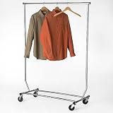 Chrome Commercial Folding Garment Rack