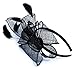 AM CLOTHES Fascinators Hat for Women with Hair Clip Tea Party Derby Black