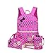 Efreewd Polka Dot 3pcs Kids Book Bag School Backpack Handbag Purse Girls Teen