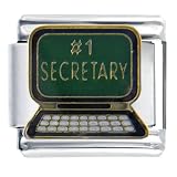 Number One Secretary Italian Charms Bracelet Link