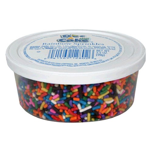 Dec-A-Cake Rainbow Mix, 3.5-Ounce Tub (Pack of 12) by Dec-A-Cake