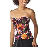 Merona® Women's Floral Print Strapless Tankini Swim Top - Multicolor