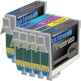 1 Pack + 1 Black of Total 5 Remanufactured Epson 126 (High Capacity) Ink Cartridges Epson 126 T126120 T126220 T126320 T126420 for Epson 126 Black Cyan Magenta Yellow Set