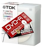 TDK DVD-Rデータ用 1-8倍速記録対応 白ワイドプリンタブル 不織布入り22枚パック [DVD-R47PWDX22FK]