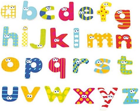 Boikido Wooden Magnetic Lower Case Letters (59-Piece) by Boikido