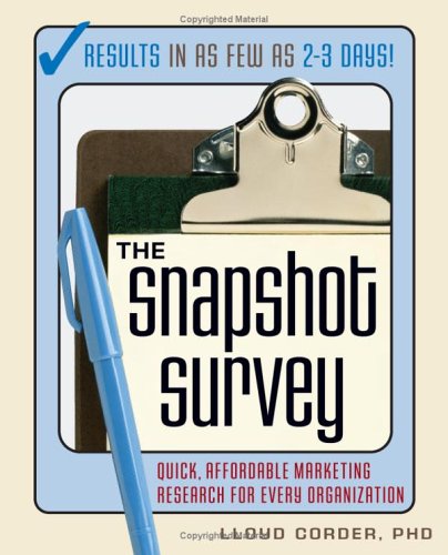 The Snapshot Survey: Quick, Affordable Marketing Research for Every Organization