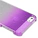 eForCity Clear Purple Waterdrop Raindrop Hard Case Compatible with Apple iPhone 5