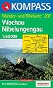 Wachau, Kamptal: Wander- und Radtourenkarte. GPS-genau. 1:50.000