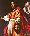 7.5cm x 5cm Acrylic Fridge Magnet Art Allori Judith with the Head of Holofernes