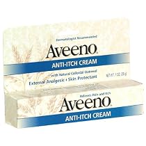 Aveeno Anti-Itch Cream with Natural Colloidal Oatmeal, 1-Ounce Tubes (Pack of 6)